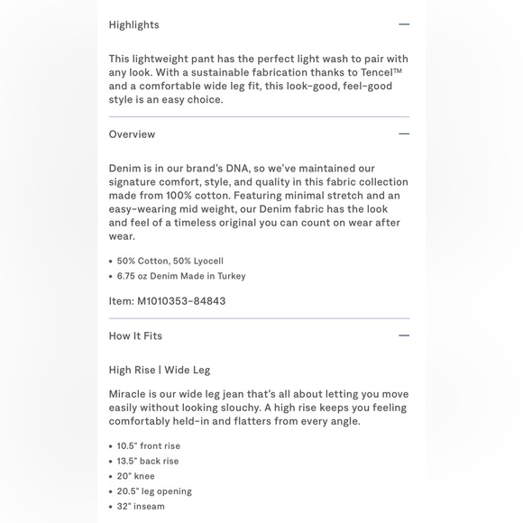 Mavi jeans. Miracle wide leg, in light blue. - Picture 4 of 4